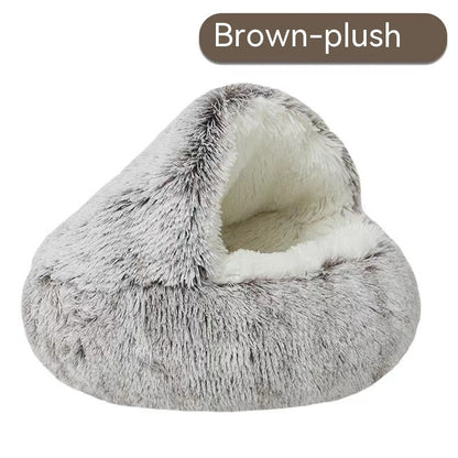 Semi-closed Cat Bed Four Seasons Universal Cover Shell Nest Small Dog Winter Pet Supplies